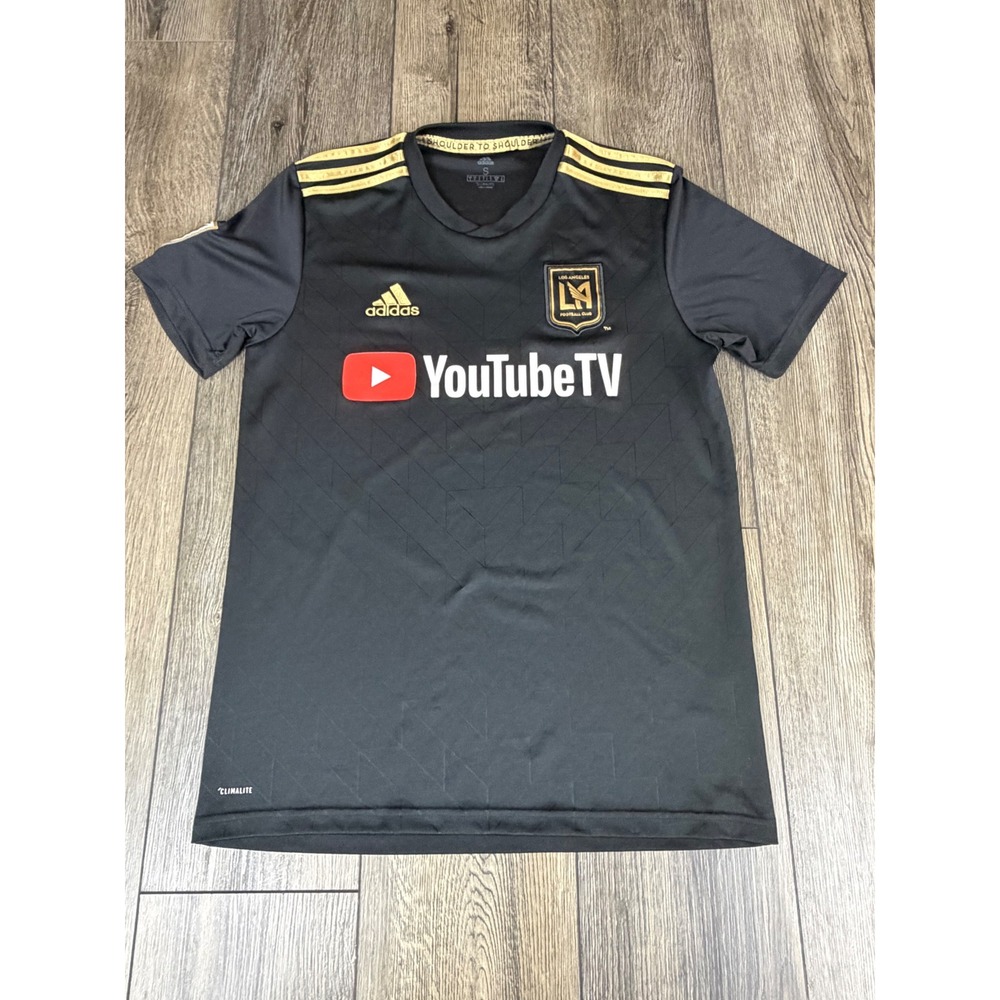 Adidas LAFC Home Jersey Los Angeles Football Club Black‎ Gold Small Soccer MLS